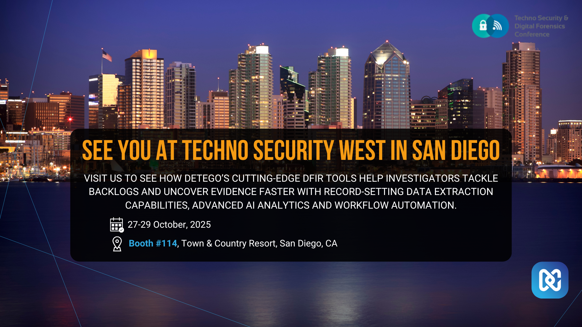 Techno Security West in San Diego (2729 October 2025) Detego Global